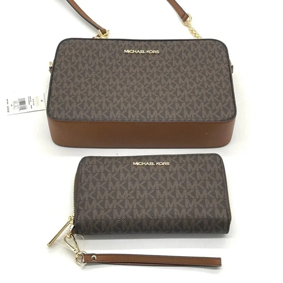 Michael Kors Large EW Crossbody Bag & Phone Case Wallet Wristlet - Picture 4 of 9